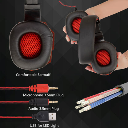 WeSupplyU Wired Gaming Headphones