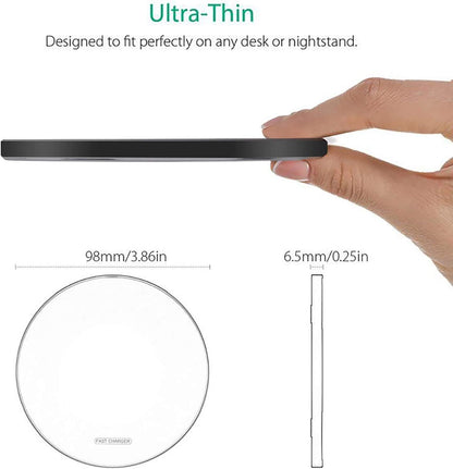 Fast Wireless Charger,20W Max Wireless Charging Pad Compatible with Iphone 16/16 Pro/15/14/13/12/Se/11/Xs Max/Xr,Airpods; Wireless Charge Mat for Samsung Galaxy S24/S23/Note,Pixel/Lg G8