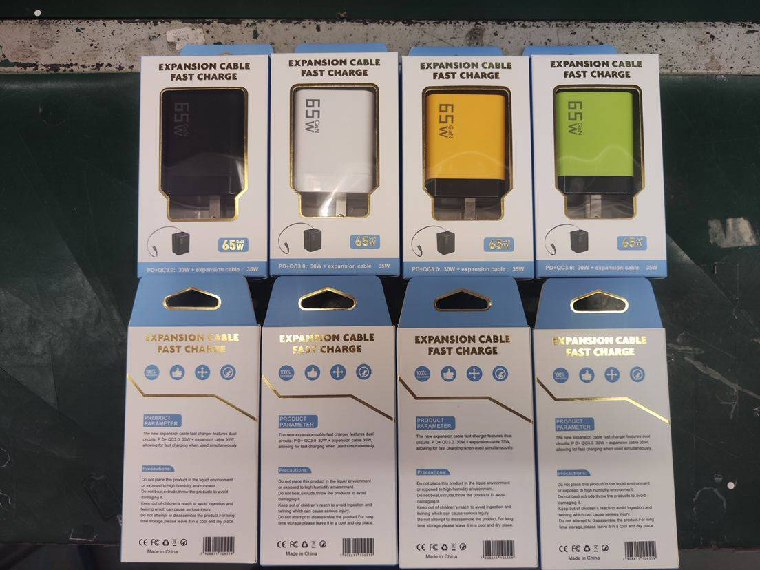 Super fast Phone Wall Chargers 65w FOR IPHONES AND ANDRIODS