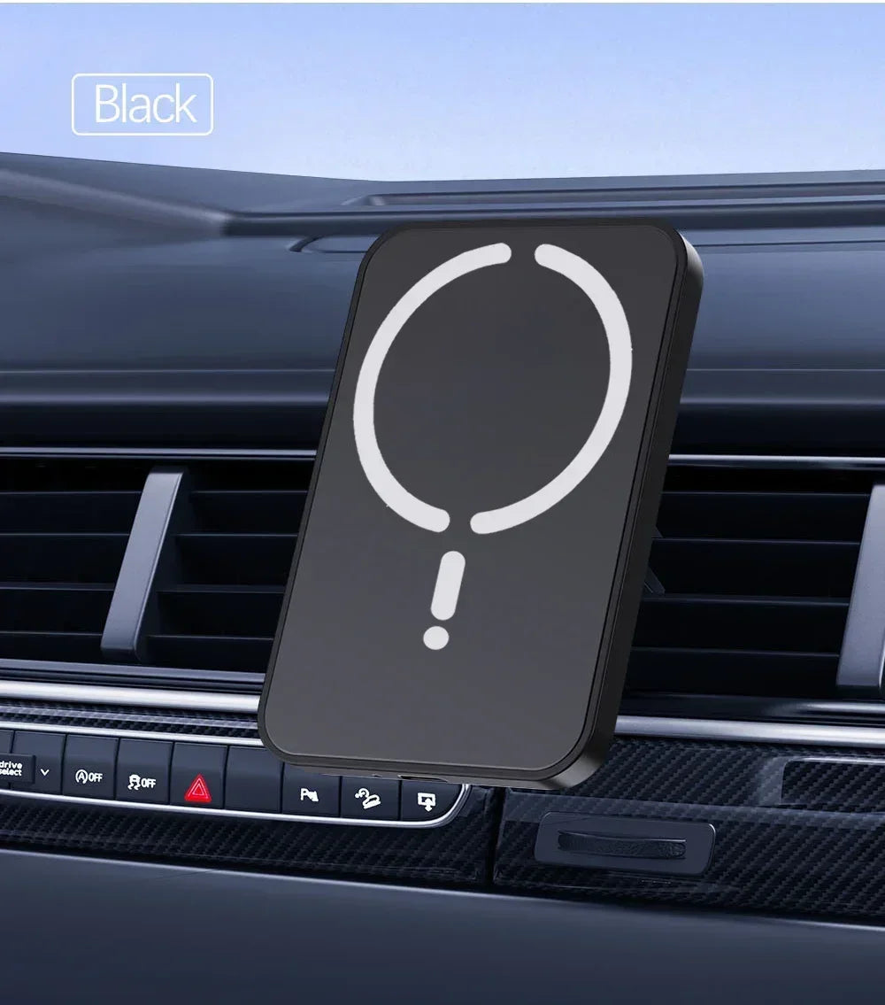 Magnetic Wireless Car Charger Air Vent Clip Phone Holder For Magsafe iPhone 17 16 15 14 13 12 Pro Max Fast Car Charging Stand