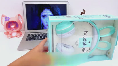 WeSupplyU Wireless Rabbit Ear Headphones