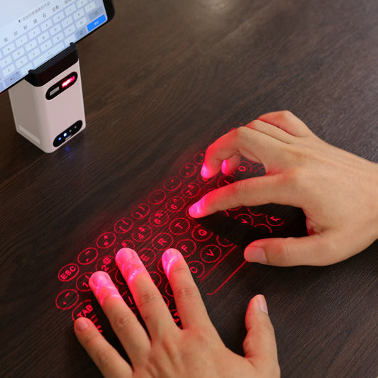 Instantly Transform Any Surface into a Vibrant Wireless Keyboard!